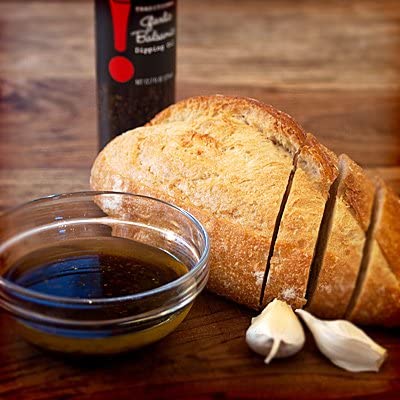 OMG! Gourmet Traditional Garlic Balsamic Dipping Oil | As found in Pike Place Market (Delicious Perfect for breads veggies salads and marinades) 375ml/12.7oz