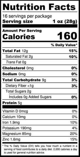 Dry Roasted Cashews W320 Unsalted Non-GMO Vegan Snack Bulk 25 lb (25 Pounds) Case for Baking Foodservice and Wholesale Use