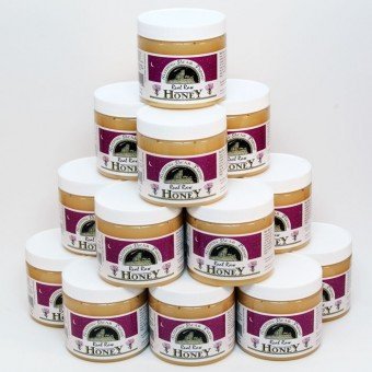 Bulk Raw Honey 1 1/2 lbs. - 100% Pure Raw Honey 1 1/2 lbs. Unfiltered Unpasturized Unheated Creamy honey- Case of 12