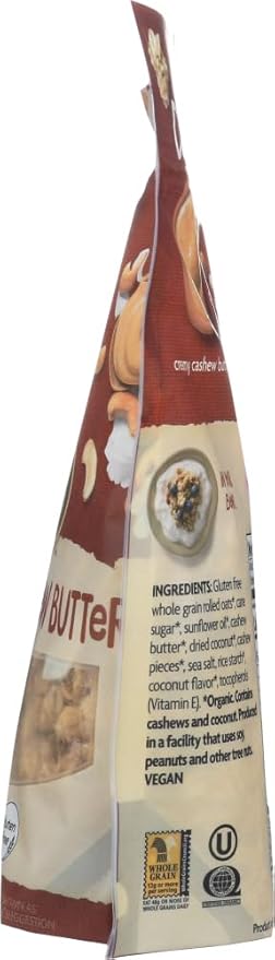Nature's Path Gluten Free Crunchy Granola - Coconut &amp Cashew Butter 11 oz. (Pack of 2)