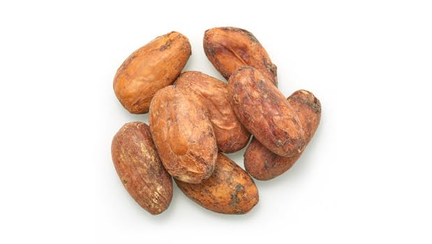 Yupik Organic Raw Cacao Beans 2.2 lb (35.2 oz) Pack of 6 Vegan GMO-Free Kosher Gluten-Free Dried Beans Fermented Unroasted No Sugar Added Perfect to Make Chocolate Source of Fiber &amp Ir