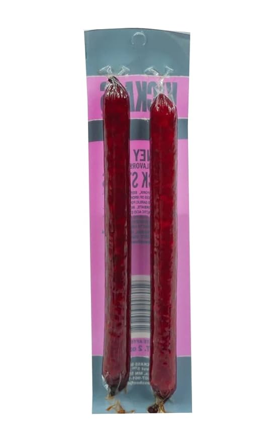 Kickass Honey BBQ Meat Sticks 16ct Case - 2oz Twin Packs of Pork and Beef Jerky Snack Sticks - Beef Stick Meat Snacks - Jerky Sticks