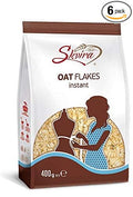 Skvira Oat Flakes Instant GMO Free No Added Sugar Halal Certificate 400 gr / 14.12 OZ (6 Pack)