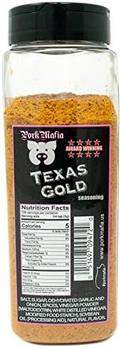 #PorkMafia Texas Gold BBQ Seasoning 25 oz - Beef Brisket Beef Pork Chicken and Fish Seasoning and BBQ Rub