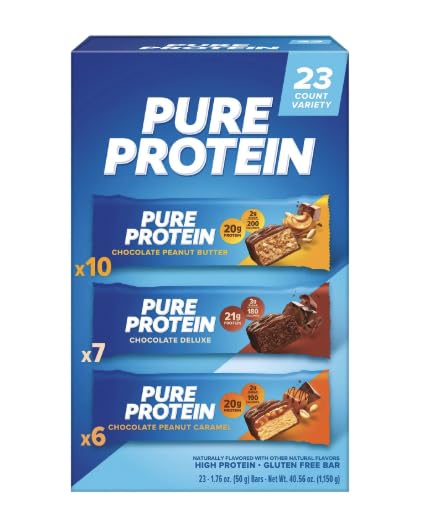 Pure Protein Bars Gluten Free Chocolate Variety Pack 23 ct.