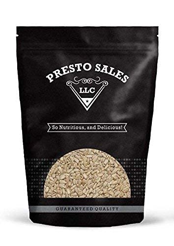 Sunflower Seeds Raw Shelled Crunchy Fresh Superfood Obsessive Snack Parties 1 Choice Premium Packed in a resealable 2 lbs. (32 oz.) pouch bag by Presto Sales LLC