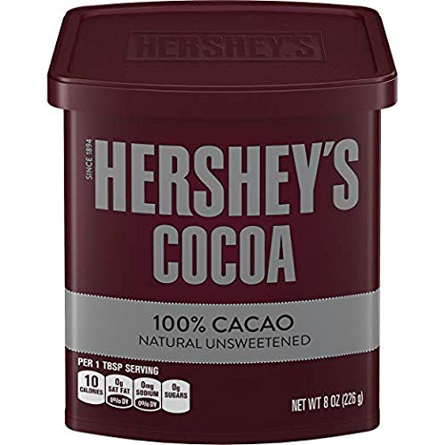 Hershey's Cocoa Natural Unsweetened 8 oz Container (Pack of 4)