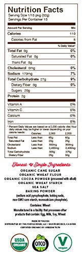 Miss Jones Baking Organic Fudge Brownie Mix Non-GMO Vegan-Friendly: Rich Cocoa (Pack of 3)