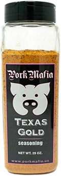 #PorkMafia Texas Gold BBQ Seasoning 25 oz - Beef Brisket Beef Pork Chicken and Fish Seasoning and BBQ Rub