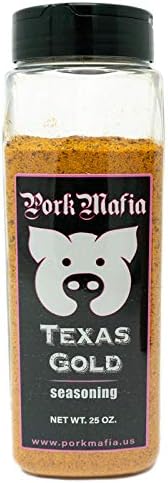 #PorkMafia Texas Gold BBQ Seasoning 25 oz - Beef Brisket Beef Pork Chicken and Fish Seasoning and BBQ Rub