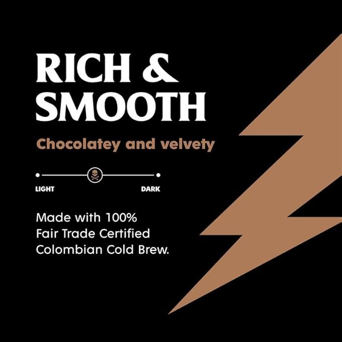 Death Wish Coffee Iced Coffee Cold Brew 8g Protein Fair Trade (Mocha Latte)