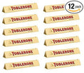 TOBLERONE SWISS MILK CHOCOLATE WITH HONEY AND ALMOND NOUGAT 12 X 100 G BARS