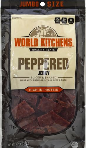 World Kitchens Jerky Peppered 7.2 Ounce