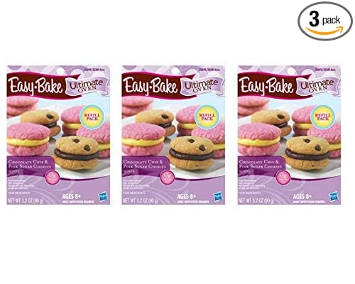 Easy-Bake Ultimate Oven - Chocolate Chip &amp Pink Sugar Cookies Mixes (3 Pack)