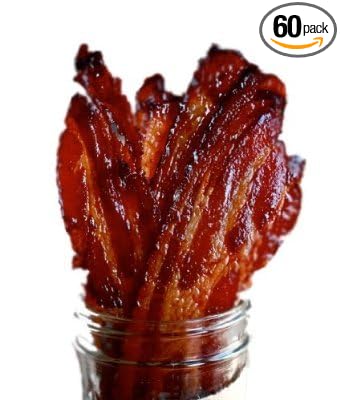 Brown Sugar Bacon Jerky Candied Bacon (Bulk Jerky) (60 Packs)