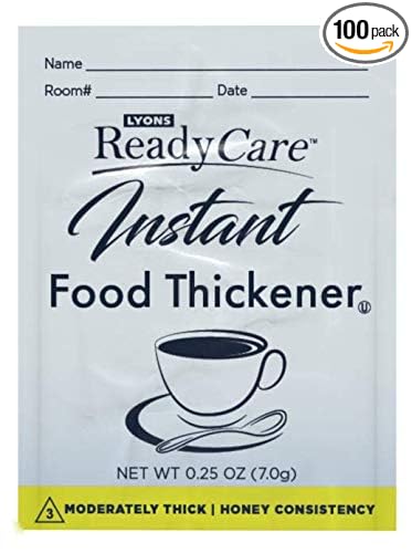 Lyons ReadyCare Instant Food Thickener Packets - Honey Consistency Level 3 Moderately Thick (100 Pack)