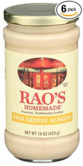Raos Four Cheese Alfredo Sauce 15 oz (Pack of 6)