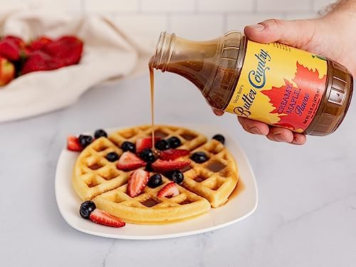 Butter Country Buttermilk Syrup 2-flavor pack: Coconut Cream and Maple | 16 Oz each