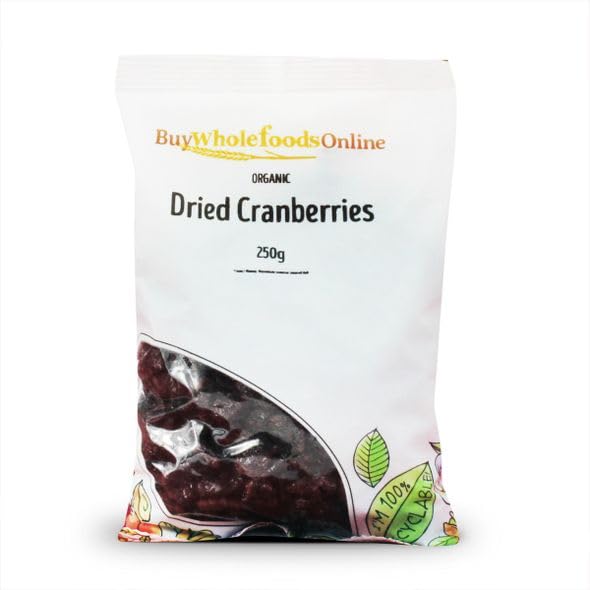 Buy Whole Foods Organic Dried Cranberries (250g)