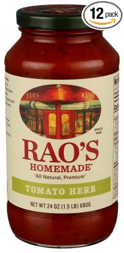 Raos Tomato Herb Sauce 24 oz (Pack of 12)