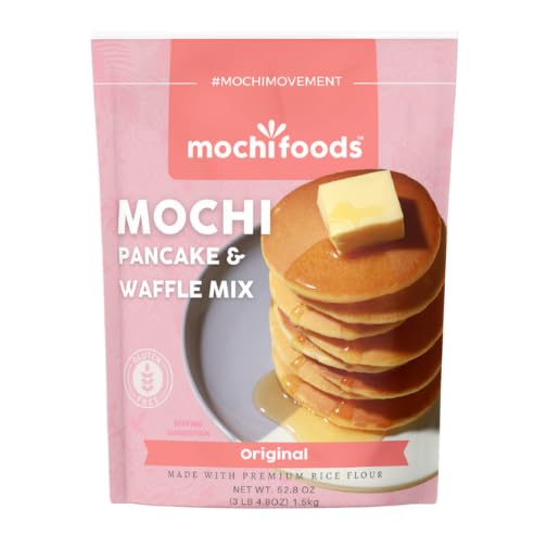 Mochi Foods Hawaii Original Mochi Pancake Mix - Light Fluffy - Elevate Your Breakfast Game with Irresistible Chewiness 3.3 lb.