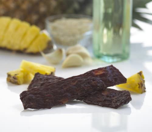 Simply Snackin' - Dried Grass Fed Beef Snacks High Protein Low Calorie Low Sugar Low Carb Low Fat Gluten Free 20 Serving Pack (Teriyaki Beef with Pineapples)