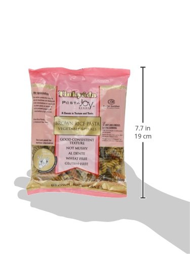 Tinkyada Brown Rice Pasta Vegetable Spirals 12 Ounce (Pack of 12)