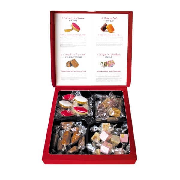 Maxim’s de Paris French Candy Gift Box – 32 Gourmet French Sweets with Calissons Nougat Pâtes de Fruits &amp Caramels – Luxury French Confectionery from France