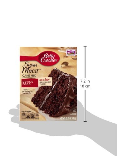 Betty Crocker Super Moist Devil's Food Cake Mix 15.25 oz (Pack of 6)