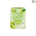 ROASTIQUE Jeju Green Tangerine Chamomile with Real Dried Fruit – Premium Orgainc Tea Sweet Fruit Blend Hot or Iced Tea Eco-friendly PLA bags 8 Tea Bags