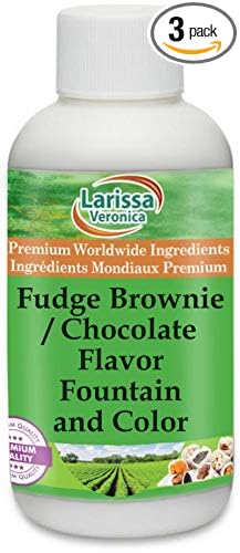 Fudge Brownie / Chocolate Flavor Fountain and Color (4 oz ZIN: 528149) - 3 Pack