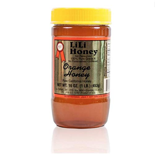 California Raw Orange Honey 12 Oz. Pure 100% Natural Unfiltered Gift Wrapped - Pack Of Two