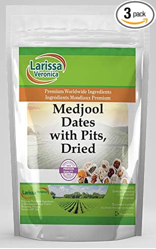 Medjool Dates with Pits Dried (16 oz ZIN: 526958) - 3 Pack