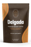 Delgada Instant Coffee - Premium Ganoderma Rich Bold Taste - Healthy Mushroom Insant Coffee 25 Sachets