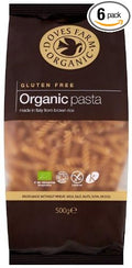 Doves Farm Organic Gluten Free Brown Rice Fusilli (500g) - Pack of 6