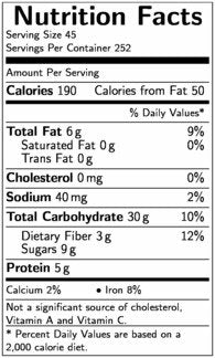 Bob's Red Mill Honey Oat Granola 25 Pound