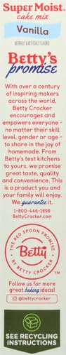 Betty Crocker Favorites Super Moist Vanilla Cake Mix 13.25 oz (Pack of 2)