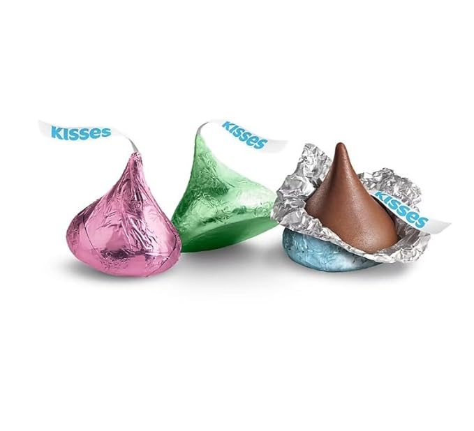 Hershey Kisses Milk Chocolate Easter Candy Bulk Bag 330 ct (Pack of 2)