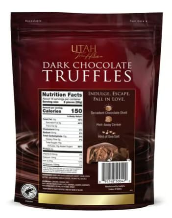 Truffle Bites Dark Chocolate with a hint of Sea Salt (16 oz Bag / 32 ct)