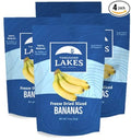 Thousand Lakes Freeze Dried Fruit - Sliced Bananas 4-pack 3.2 ounces (12.8 ounces total) | No Sugar Added | No Oils or Fat