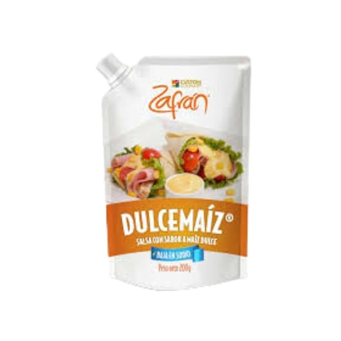 Zafran Salsa Showy 200gr Salsa BBQ Sweet 200gr Salsa Dulce Maiz 200gr Salsa Crema Leña 200gr (4 Pack) Honey BBQ sauce Colombian showy sauce Zafran sweet corn sauce Zafran firewood cream sauce