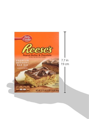 Betty Crocker Dessert Bar Mix Reese's Peanut Butter &amp Chocolate 17.75oz Box (Pack of 3)