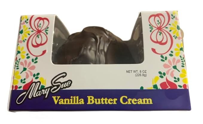 Mary Sue Vanilla Butter Cream Easter Egg (8 oz) + Mary Sue Pecan Nougat Egg (3 oz) Angry Goat Goods fridge decoration included.