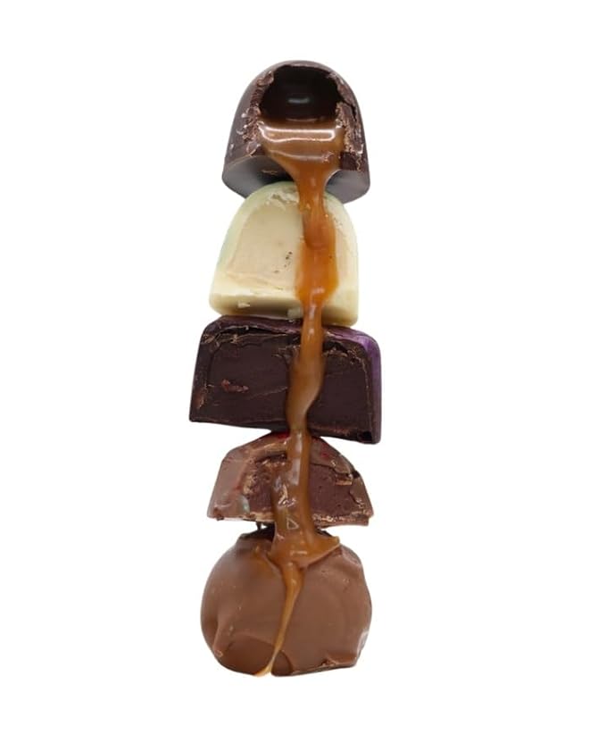 Chocolate Therapy by Sweet Remedies Assorted Dark and Milk Gourmet Chocolate Collection. Truffle Box 12 pc Decadent Rich Assortment of truffles. Holiday Box