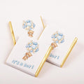 Set of 50 It's a boy-girl Baby Chocolates Perfect for Celebrations Gender Reveals and Special OccasionsBaby Shower Gifts. (Boy - Bear)