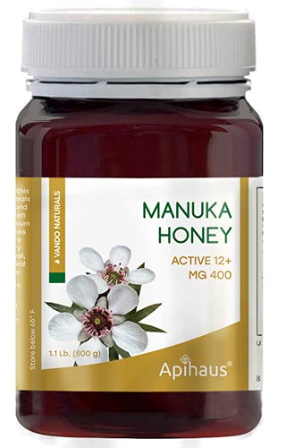 Apihaus MANUKA HONEY MGO 400 ACTIVE 12+ 1.1 LB Amber