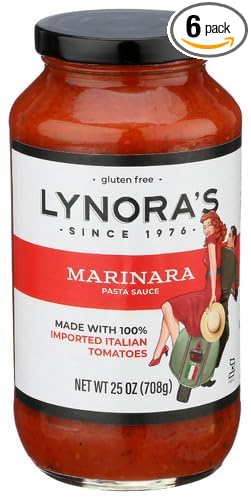 Lynoras Sauce Pasta Marinara 25 oz (Pack of 6)
