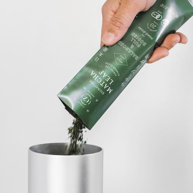 Matcha Maker Starter Kit/Sumi Black - an innovative at-home Matcha Machine that produces freshly ground matcha from organic Japanese tea leaves (Black)