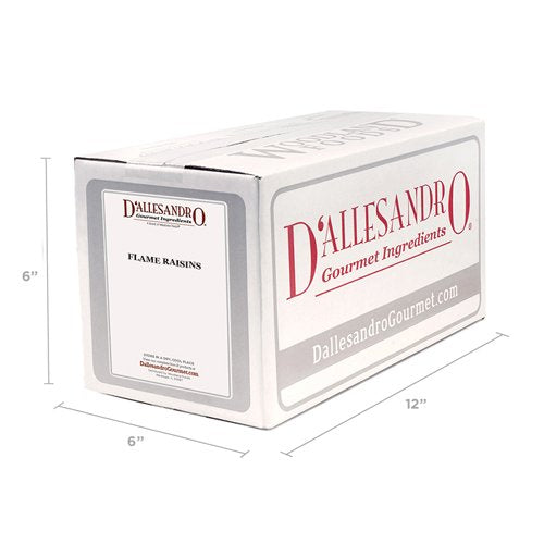 D'Allesandro Premium Flame Raisins - 5 Lb Bag Sun-Dried Red Seedless Grapes All-Natural Gluten-Free Non-GMO Kosher Certified