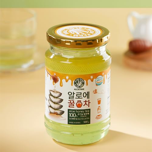 [Aloe Farm] Aloe Honey Tea Refreshing Herbal Caffeine Free Healthy Aloe Vera Tea (17.64 fl oz/500g)
